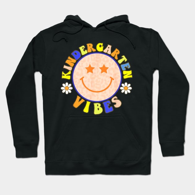 Kindergarten vibes back to School funny teacher student kids Hoodie by masterpiecesai